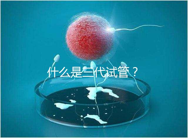 什么是三代試管？
