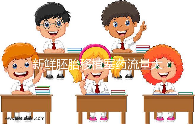 新鮮胚胎移植塞藥流量大量透明水分析異常，影響著床