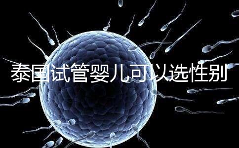 泰國(guó)試管嬰兒可以選性別嗎(泰國(guó)試管嬰兒可以選性別嗎知乎)