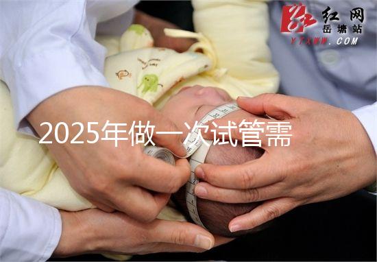 2025年做一次試管需要花費多少錢？
